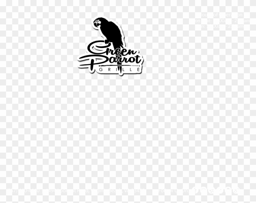 The Green Parrot - Bench Clipart