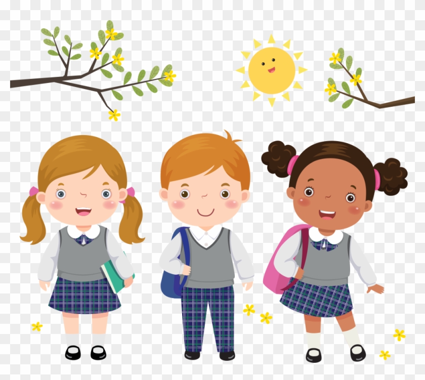 Children Clipart Uniform - School Uniform Clipart - Png Download #5835274