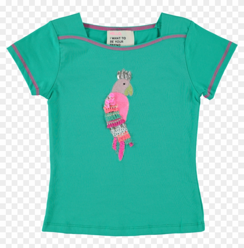 Mim-pi Green Parrot Top M830 - Pattern Clipart #5835371