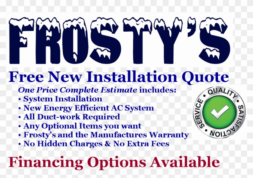 Frosty's Is The Best A/c Service Provider - Action Froid Clipart #5835664