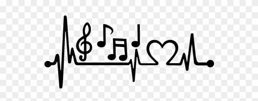 Music Notes Png Hd Quality - Corazón Con Notas Musicales Clipart #5836066