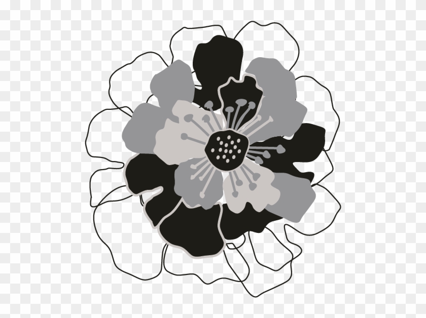 Smock Bloom Motif - Illustration Clipart #5838398