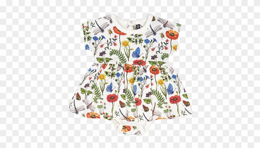 Wild Flowers Smock Dress - Day Dress Clipart