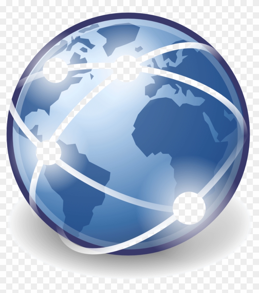 Technology Globe Icon - Internet Clipart - Png Download