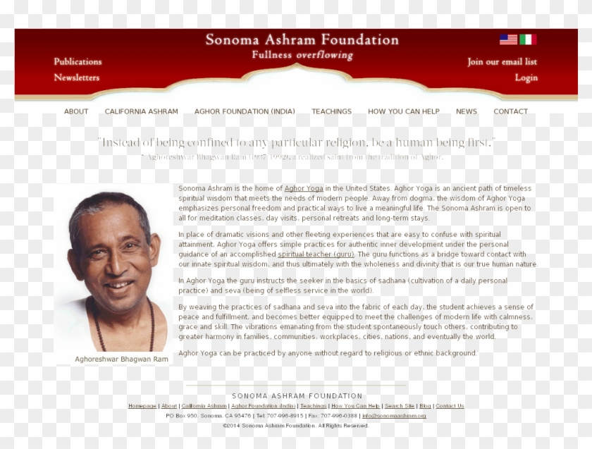Sonoma Ashram Foundation Competitors, Revenue And Employees - Avadhoot Bhagwan Ram Clipart