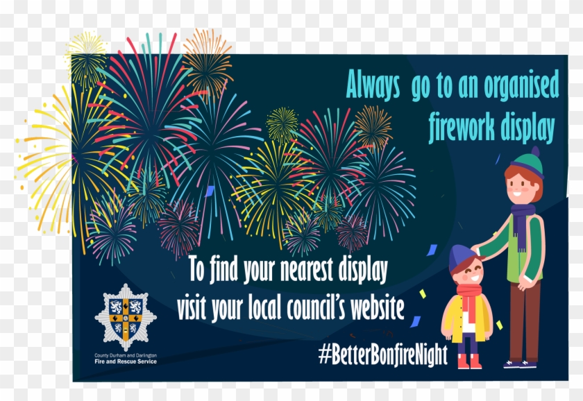 County Durham & Darlington Fire & Rescue Serviceverified - Fireworks Clipart