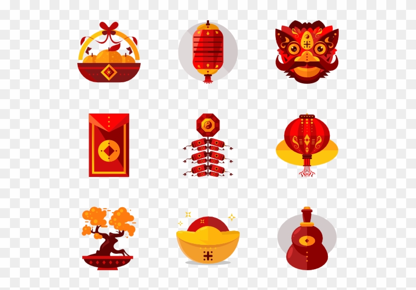 新年矢量图标 - Chinese New Year .png Clipart #5840621