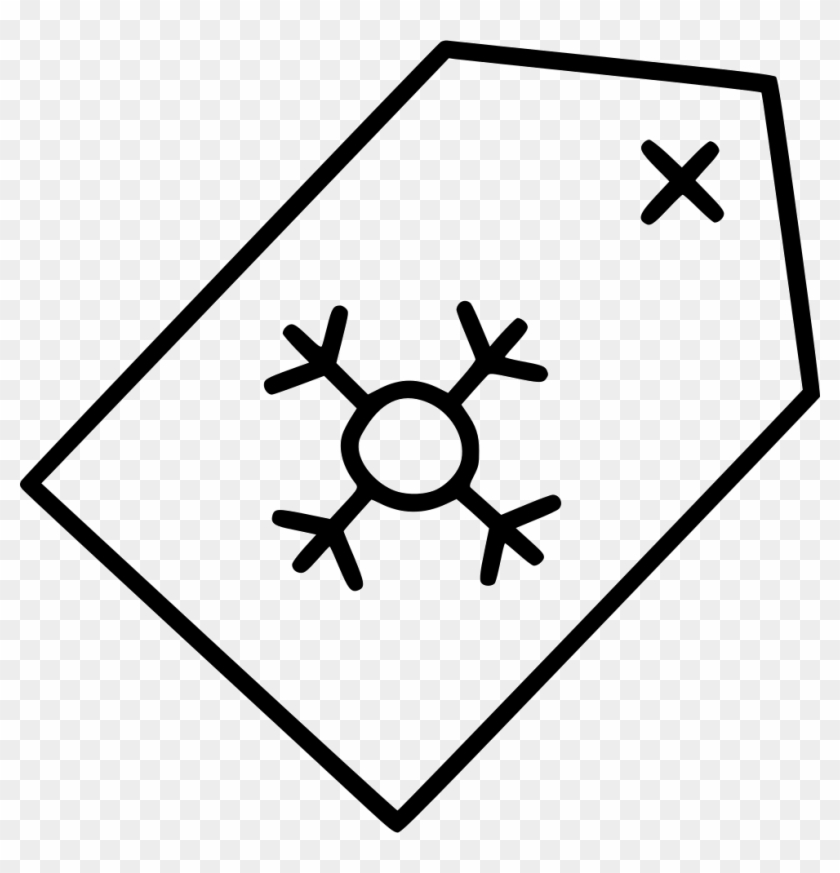 Price Tag Shopping Winter Purchase New Year Comments - Snowflake Clipart #5840767