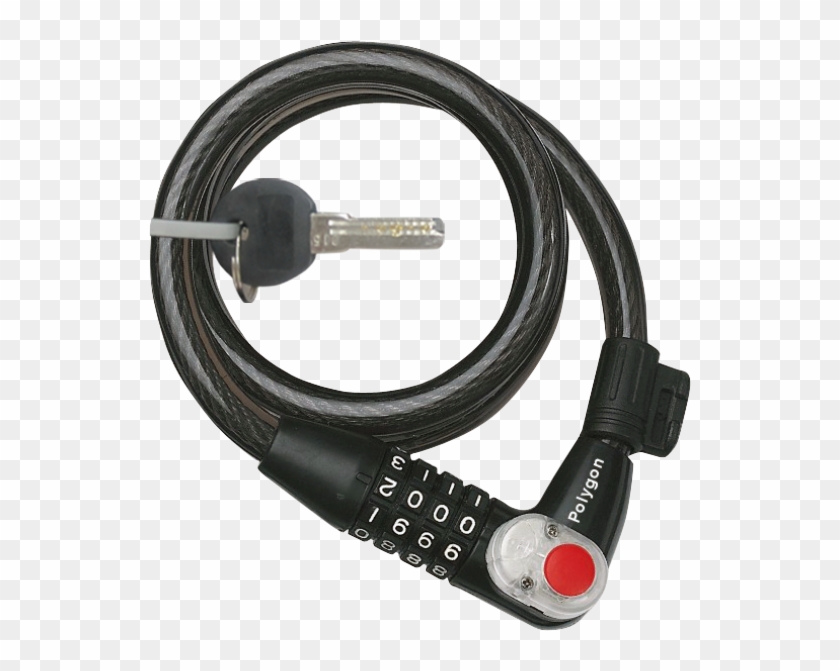 Lock Spiral W/ Key - Polygon Lock Clipart