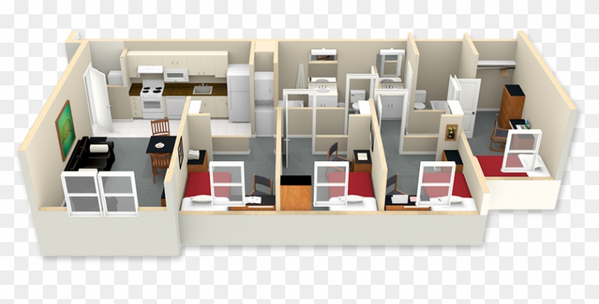 Ground And 1st Floor Apartments - Tutoring Center Floor Plan Clipart #5841167