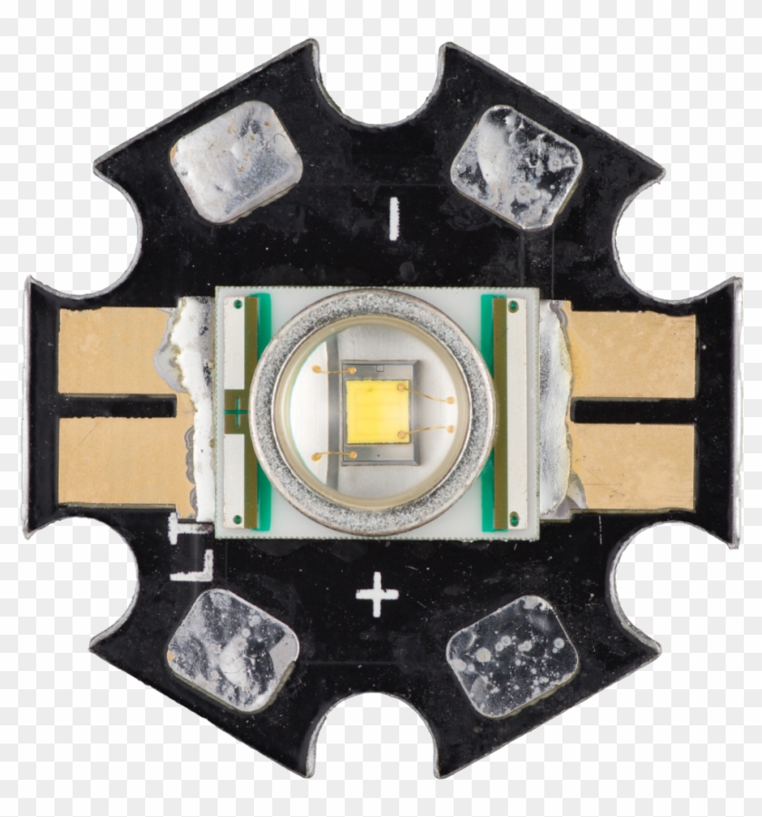 Cree Xlamp Xr-e 7090 Q4 On Star Top View - Eye Shadow Clipart