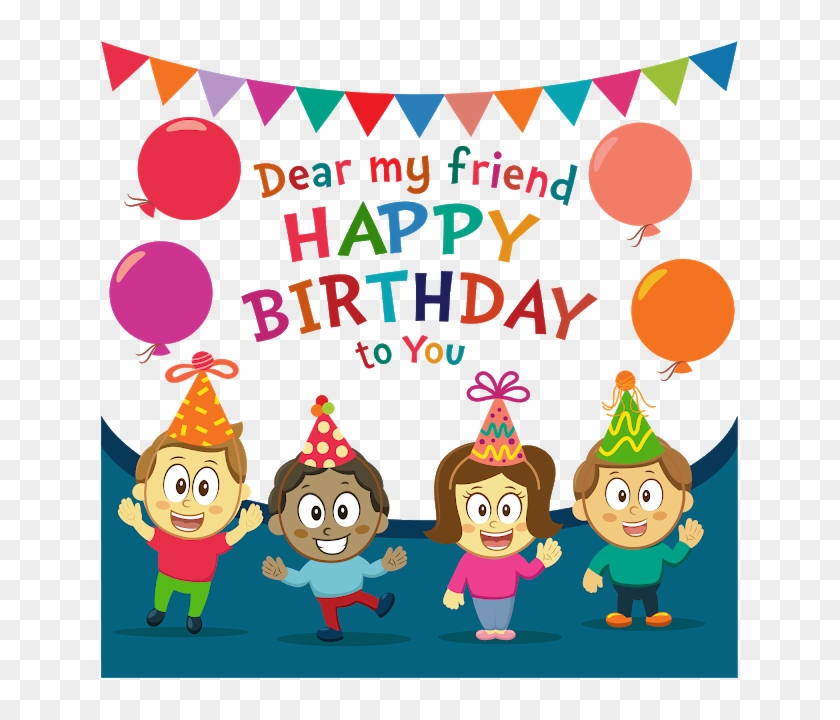 Happy Birthday Png, Birthday Greetings, Birthday Bash, - Arkadaşım Dogum Gunun Kutlu Olsun Clipart
