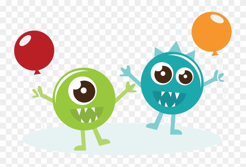 Happy Monsters Svg Files For Scrapbooking Cardmaking - Cute Monster Png Clipart #5841515
