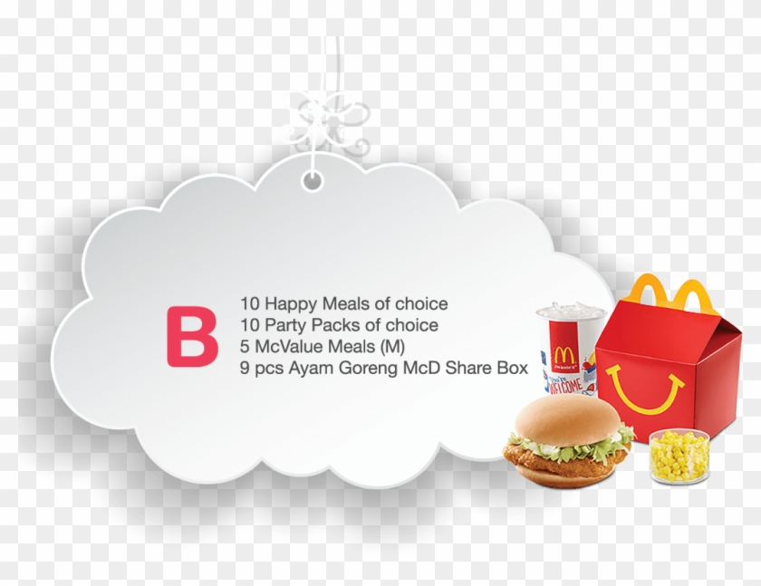 Party Package A Party Package B Party Package B - Mcd Birthday Party Package 2019 Clipart