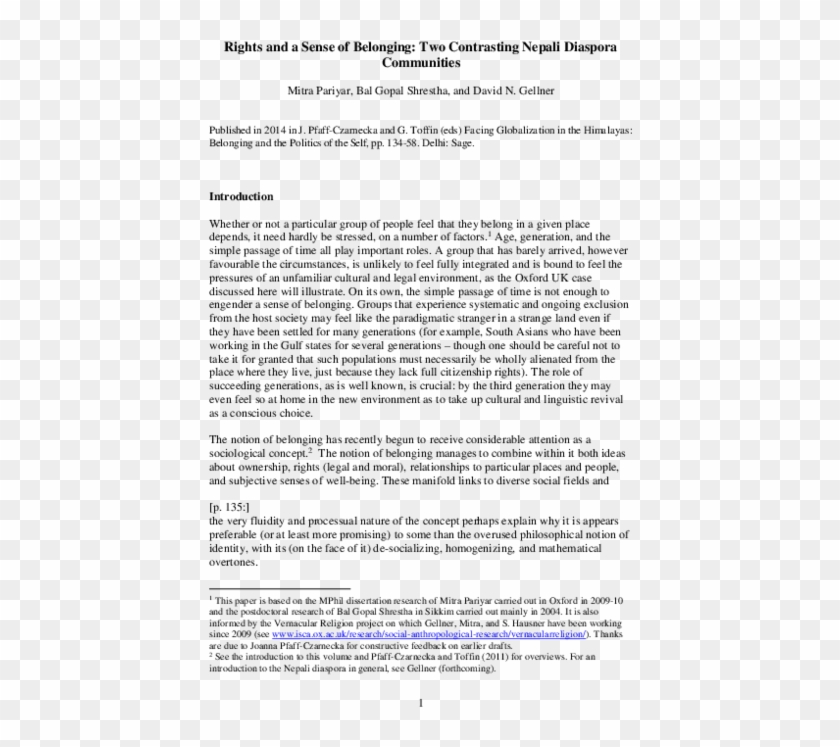 Rights And Asense Of Belonging - [no Title] Clipart