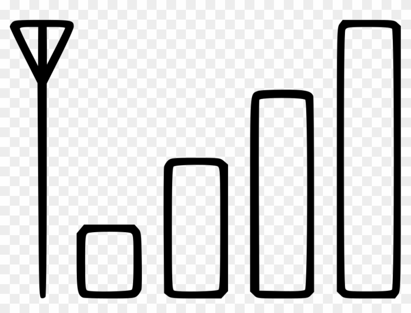 Mobile Signal Cellular Graphic Wave Contact Level Comments - White Signal Icon Png Clipart