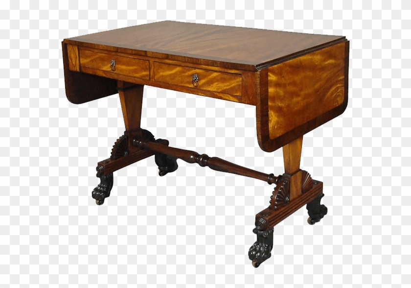 Regency Satin And Rosewood Sofa Table, In The Manner - Coffee Table Clipart