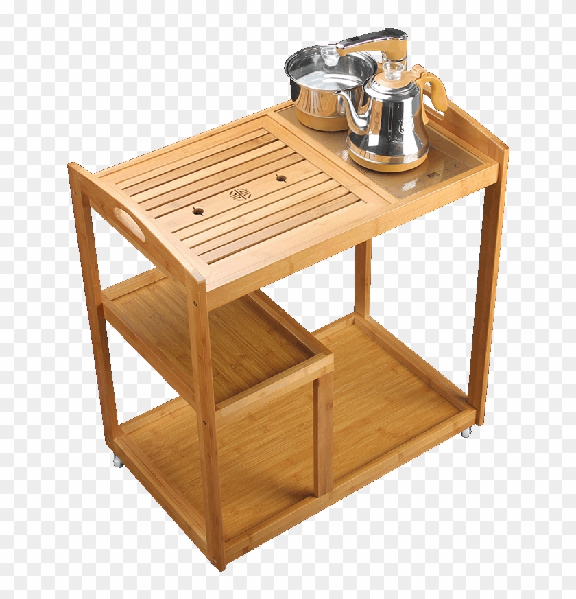 Portable Small Tea Cart Simple Mini Suit Kung Fu Tea - Teaware Clipart #5843631