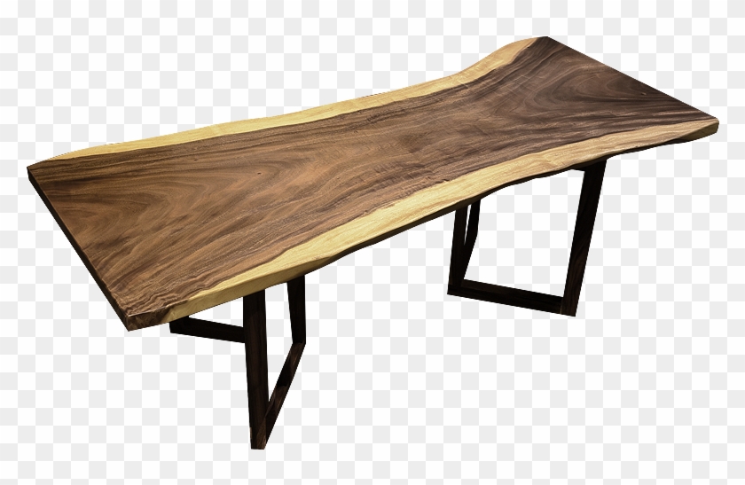 Solid Wood Slab Tea Table Walnut Wujinbahua Desk Tea - Plywood Clipart #5843689
