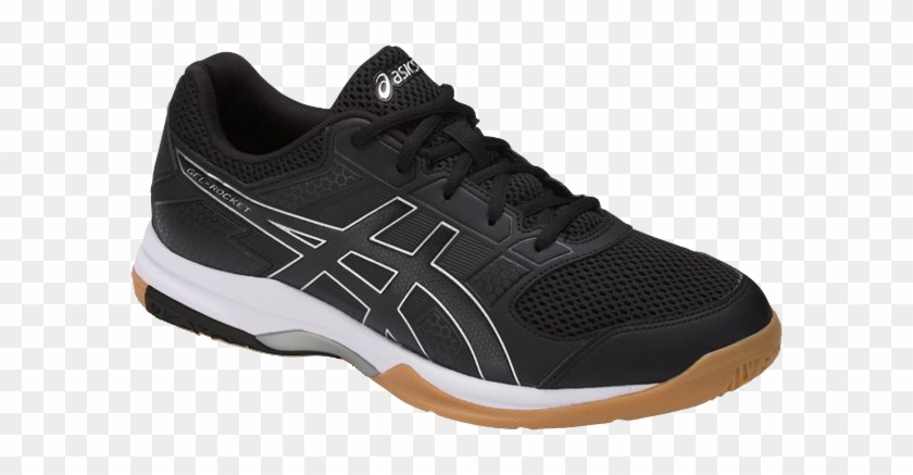 Men's Shoes - Asics Badminton Shoes Black Clipart #5844280