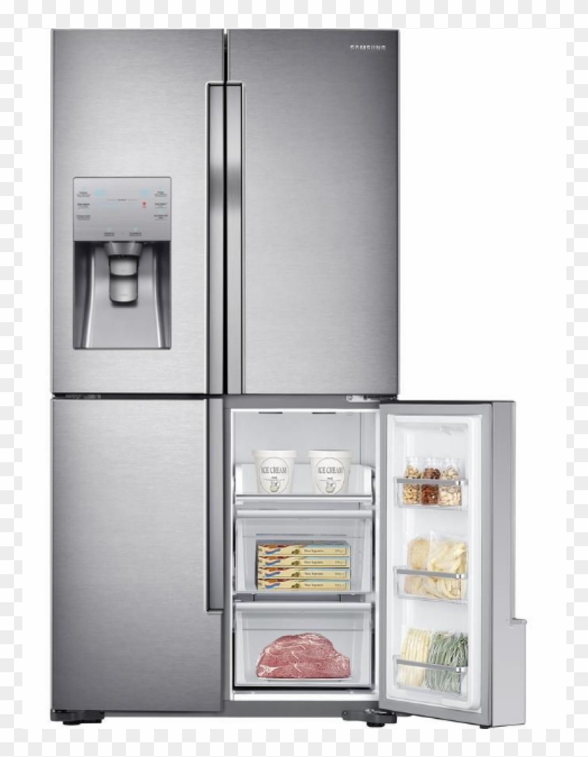 Samsung Rf56j9040sr American Fridge Freezer - American Style Fridge Freezer Clipart #5844283