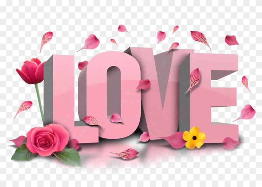 Love Text Design Png - Love Background Design Png Clipart #5845109