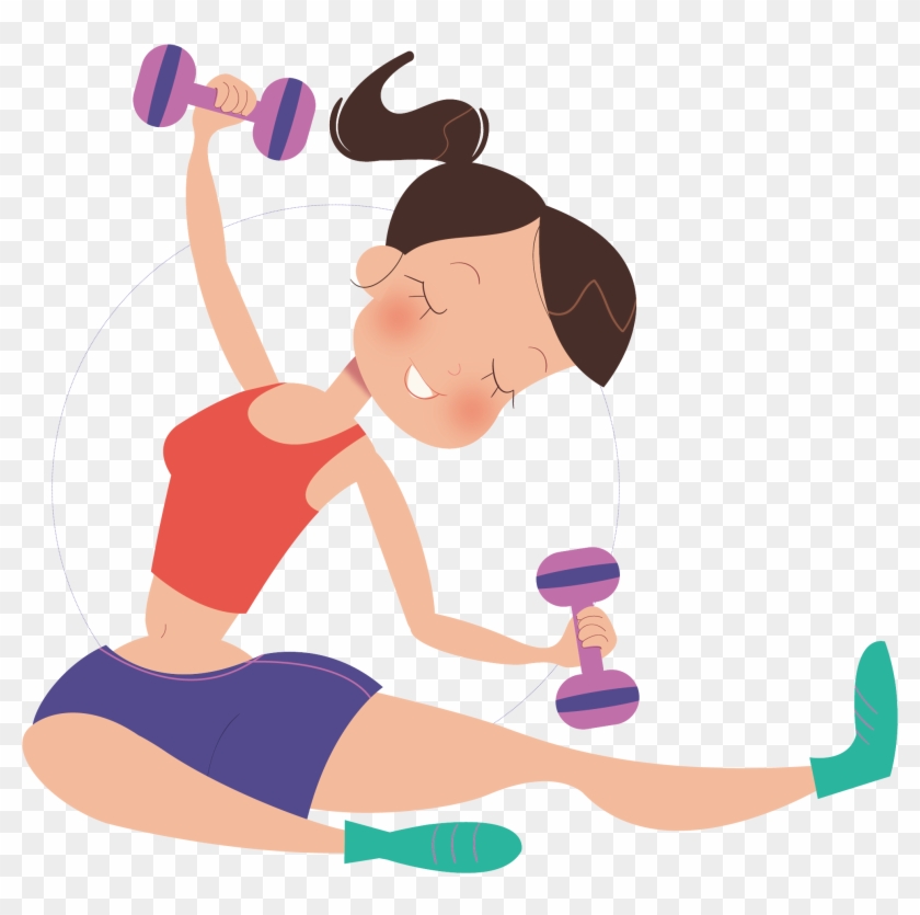 Png Stock Barbell Bodybuilding Woman Transprent Png - Bodybuilding Clipart #5845586