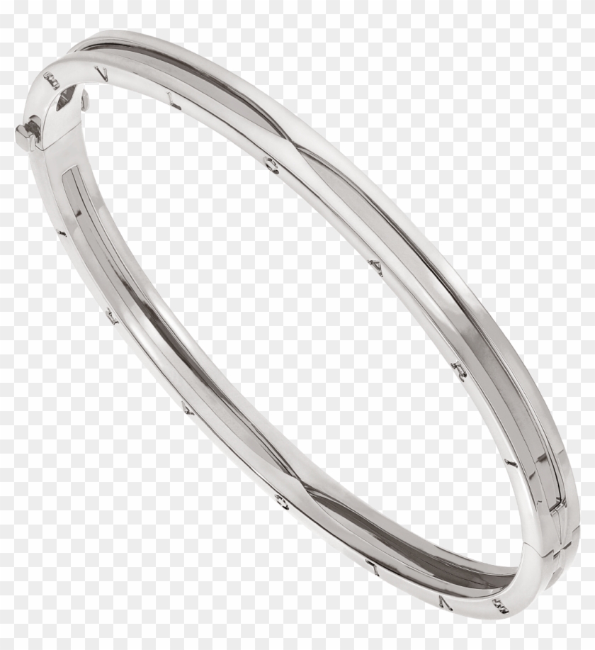 Zero1 18 Kt White Gold Bangle Bracelet Br858727 Image - Pulseira De Ouro Branco Feminina Ea África Preço Clipart
