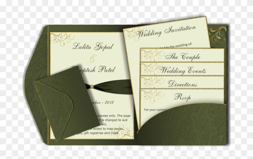 Wedding Invitation Card Template 142793 - Wedding Format For 2 Pages India Clipart