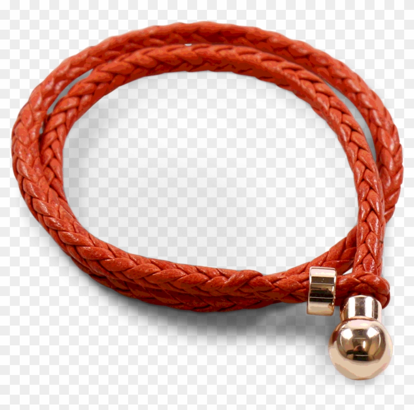 Bracelets Caro 2 Woven Winter Orange Accessory Rose - Orange Bracelet Png Transparent Clipart