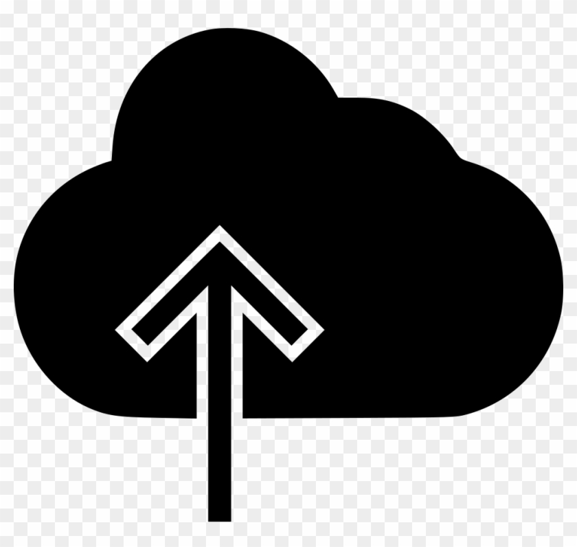 Cloud With Upward Arrow Comments - Three Leaf Clover Black Clipart