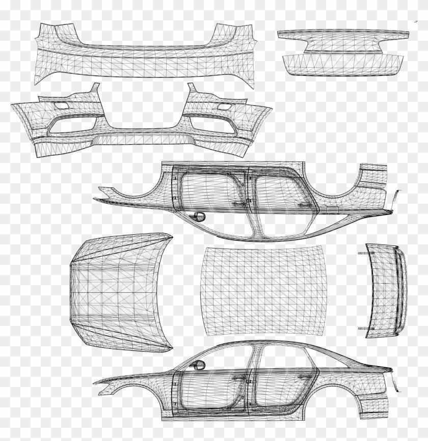 Audi Drawing A6 - Sketch Clipart #5846909