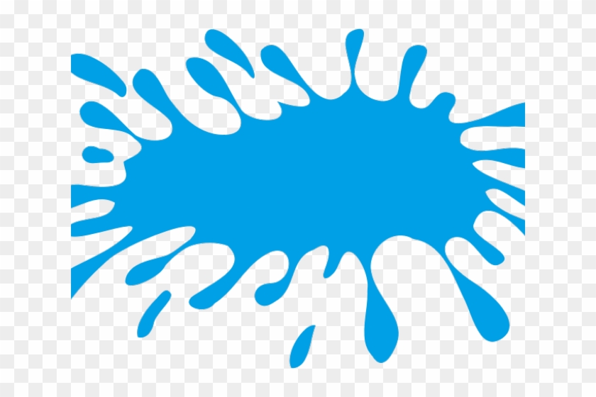 Light Blue Free On Dumielauxepices Net - Blue Slime Splat Clipart #5847074