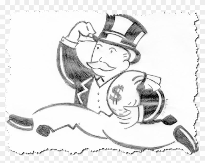 Monopoly-guy California Berkeley Ülikoolis, Mida Peetakse - Monopoly Man Chasing Money Clipart