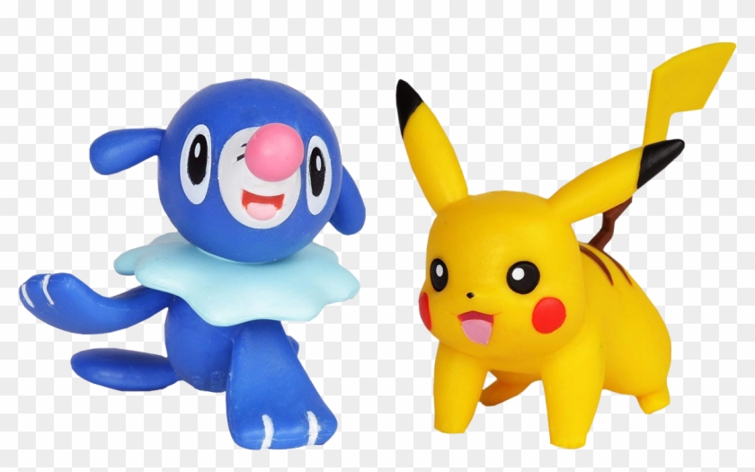 Pikachu & Popplio 2” Battle Action Figure - Pokemon Toys Clipart