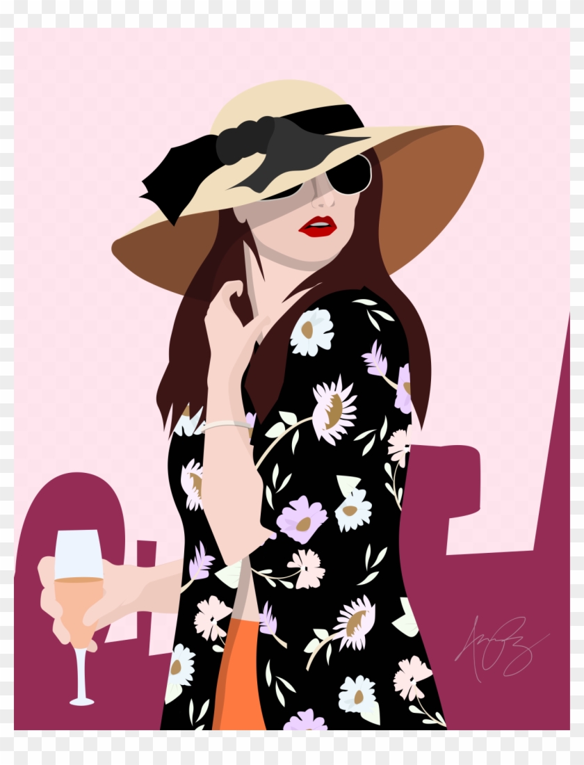 “ This Was A Look™ Katie Mcgrath At The Audi Polo Challenge - Illustration Clipart