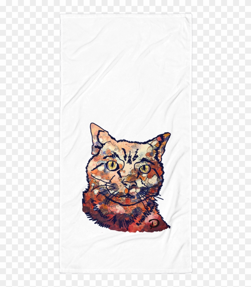 Artsy Cat Towel - British Shorthair Clipart #5848080