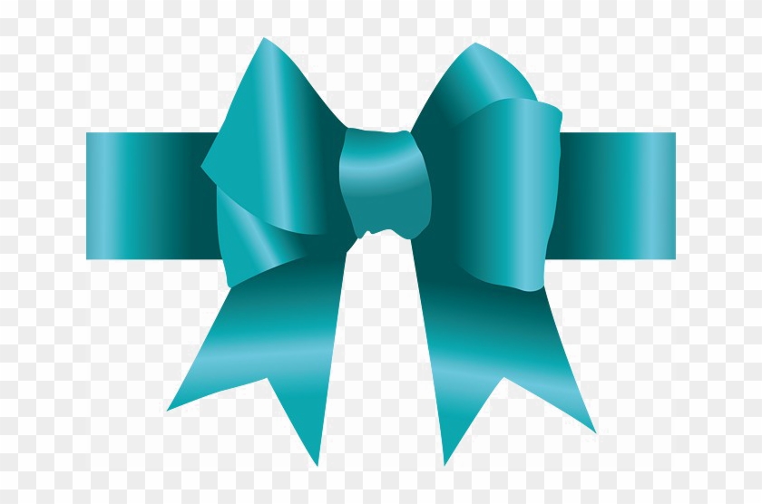 Turquoise Ribbon Png Image - Vetor Laço Verde Agua Png Clipart