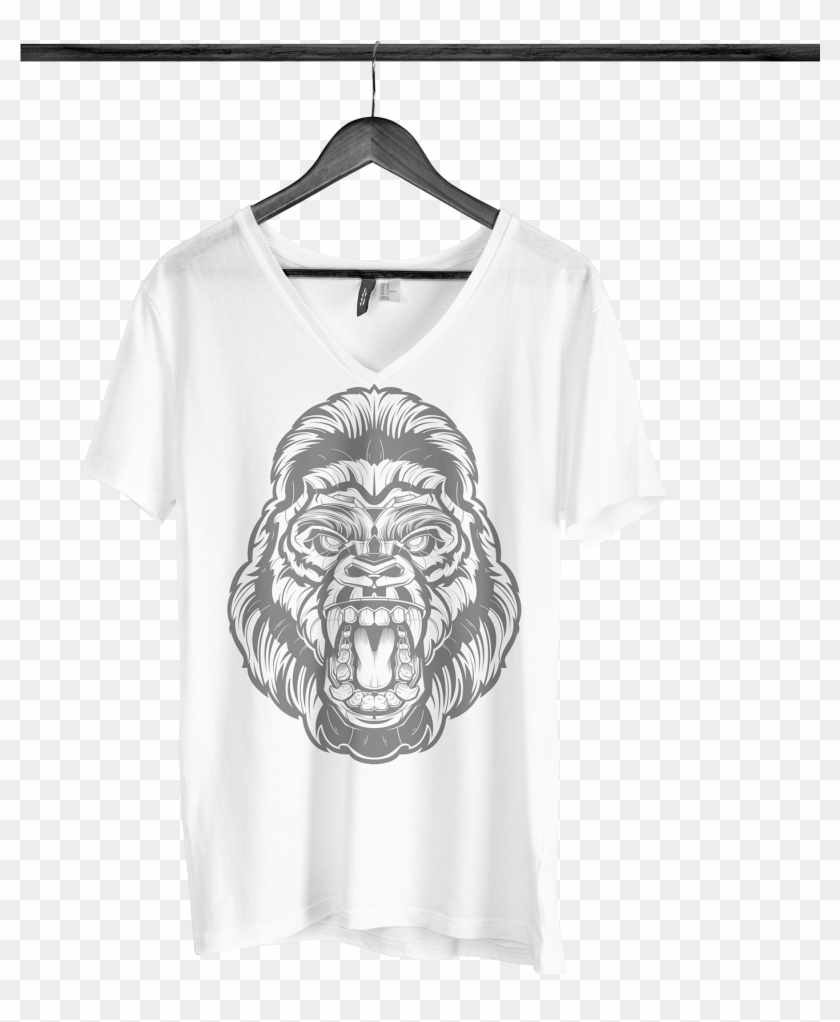 Follow Me On Twitter - Face Gorilla Drawings Clipart