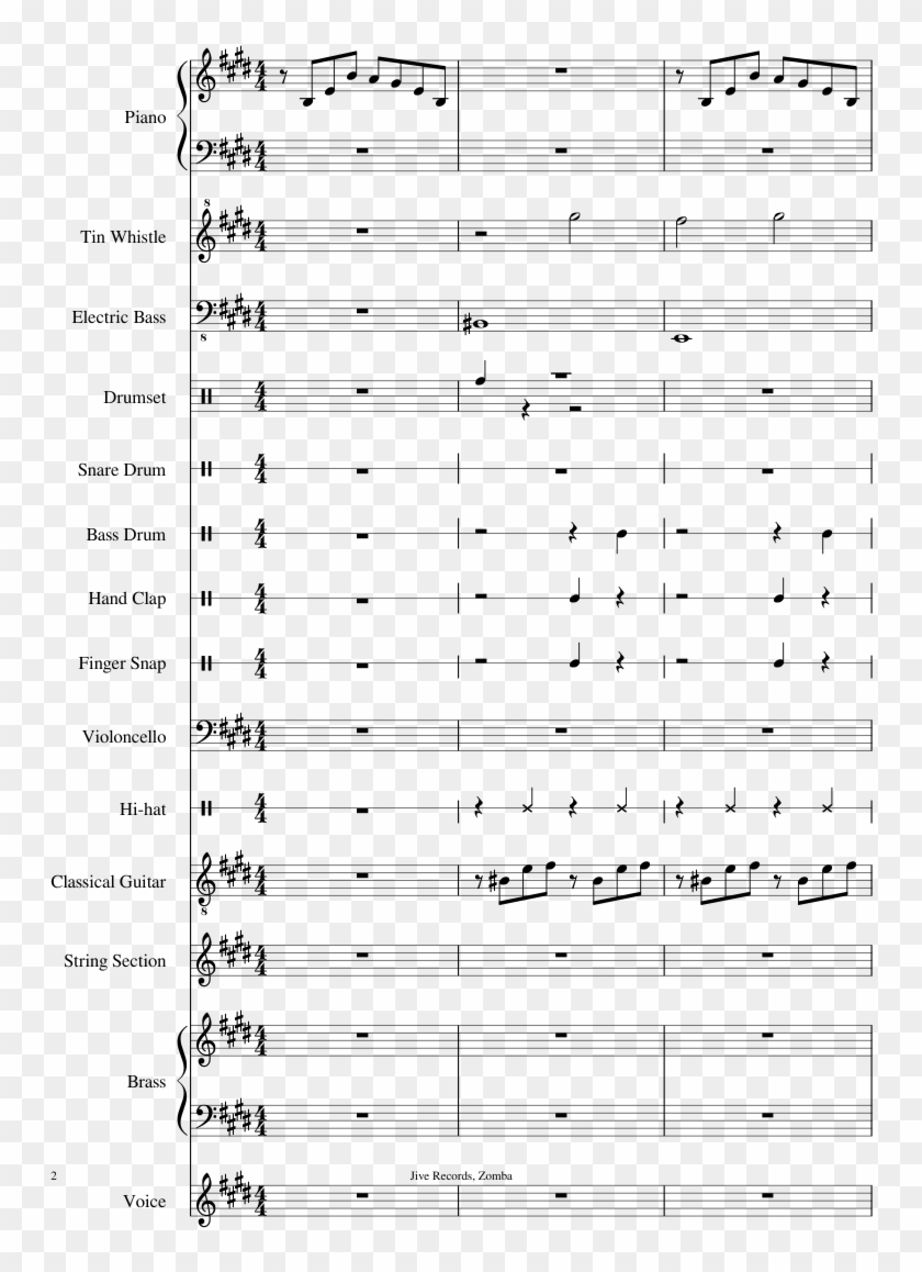 Trapped In The Closet Sheet Music 2 Of 15 Pages - Flower Blooms Piano Clipart