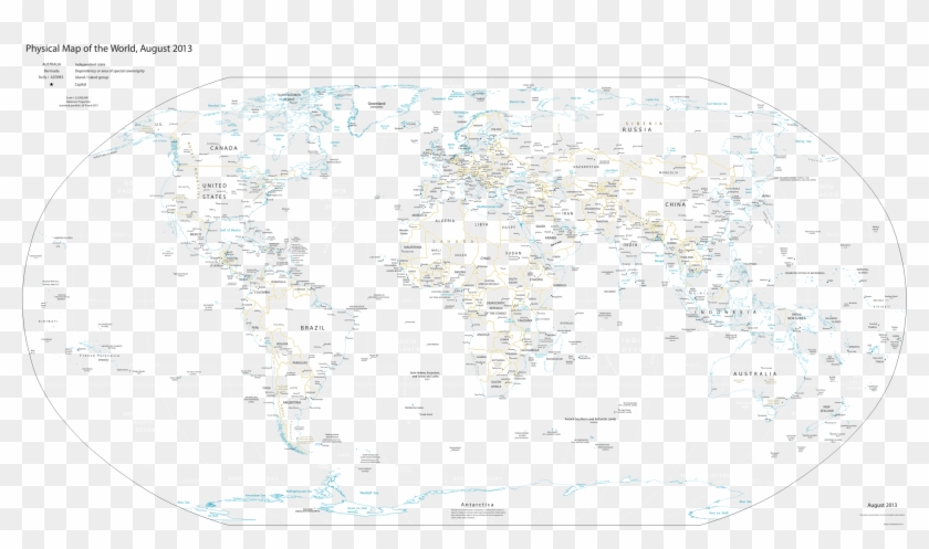 This Free Icons Png Design Of Cia World Fact Book Physical - Map Clipart
