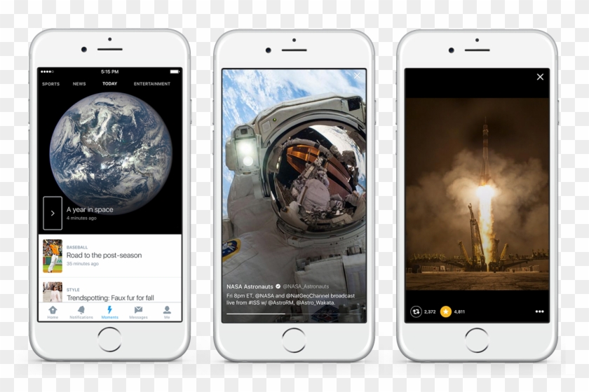 Twitter Unveils 'moments' Curated News Service - Twitter Moments Mobile Clipart #5850734