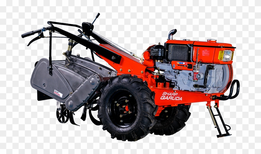 Tractor Clipart Power Tiller - Power Tiller - Png Download