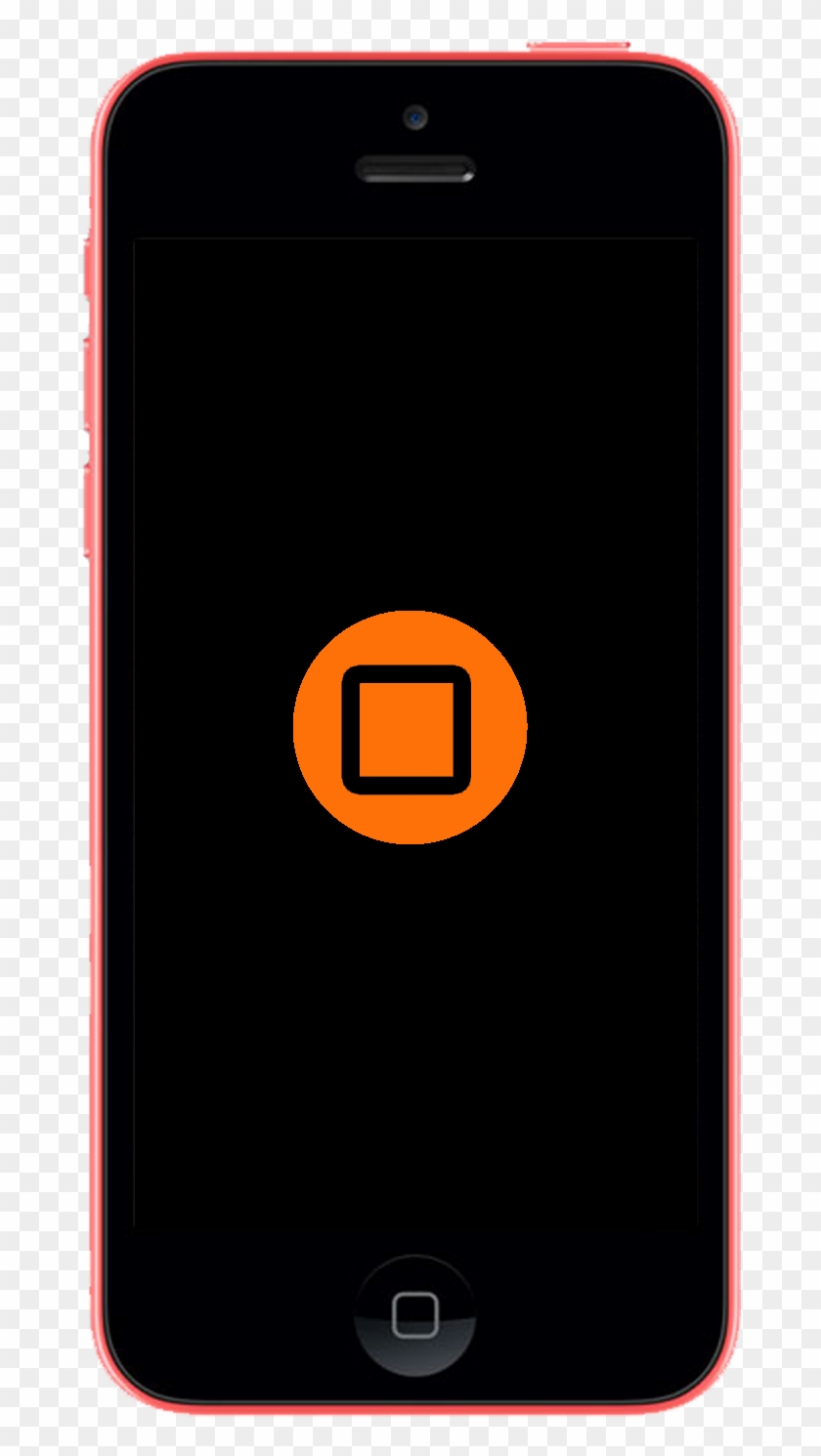 Iphone 5c Home Button - Iphone Clipart