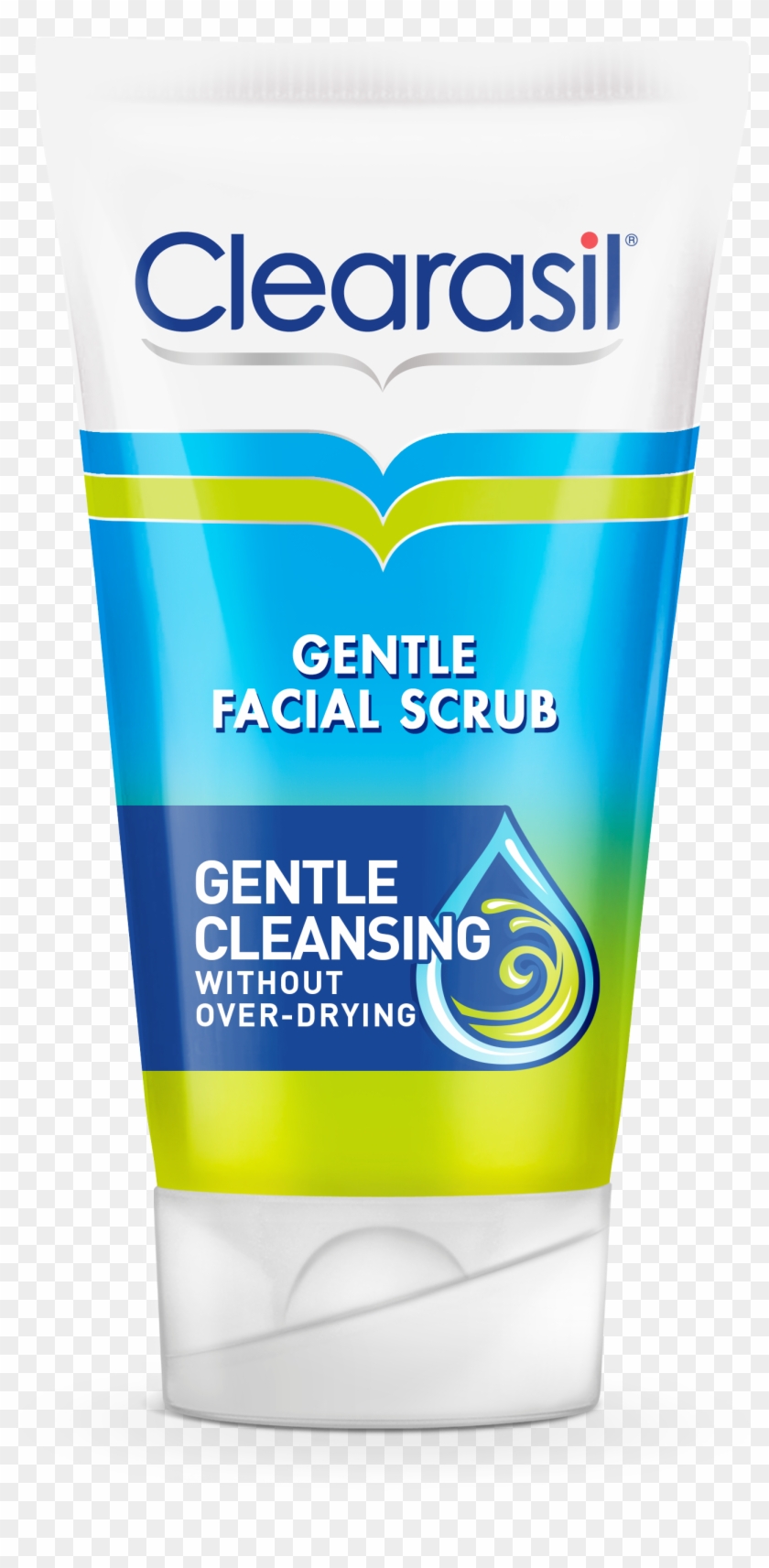 Clearasil® Gentle Facial Scrub" - Skin Care Clipart #5851778