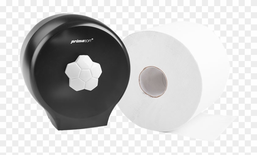 Jumbo Toilet Paper Dispenser, Black, Flower, - Circle Clipart