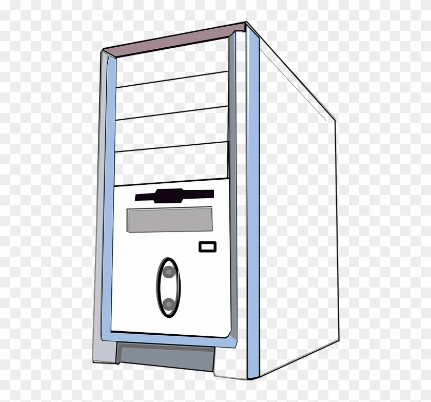 Cpu Computer Tower Hardware Pc Technology - Computer Cpu Drawing Clipart #5853383