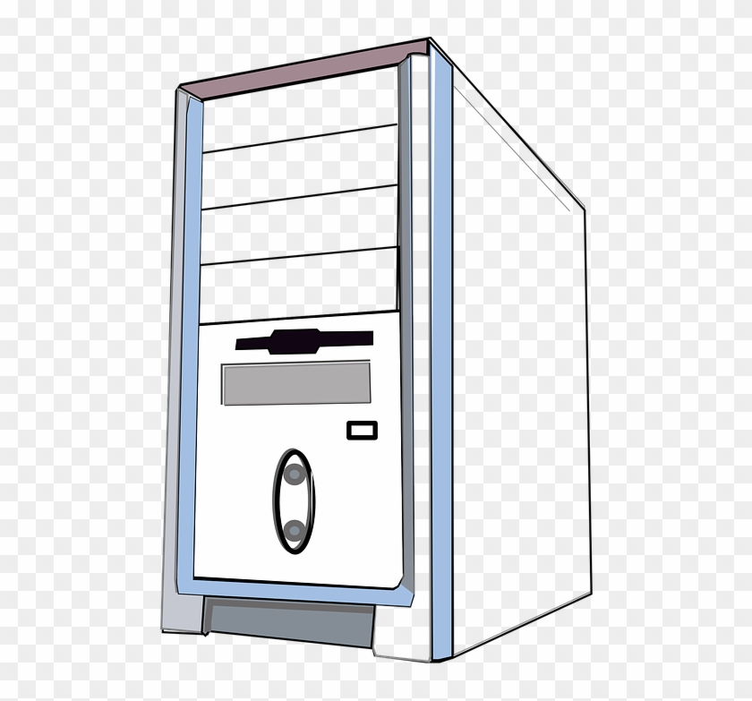 Cpu Computer Tower Hardware Pc Technology - Computer Cpu Drawing Clipart