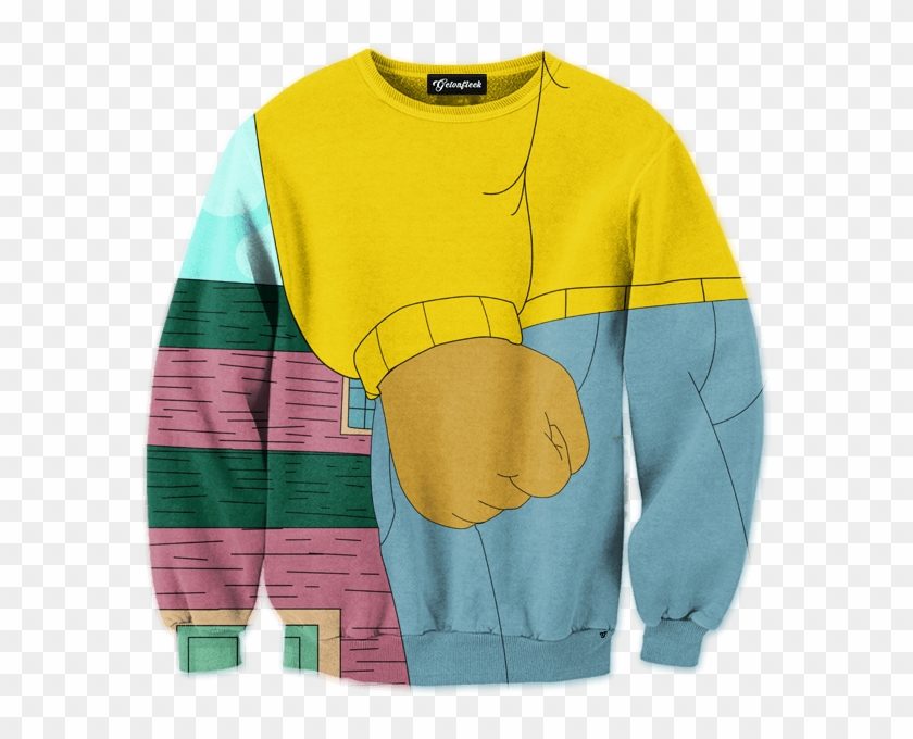 Arthur's Fist Crewneck - Iron Giant Sweater Clipart #5853742