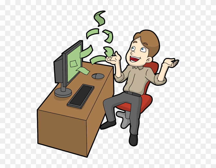 There Are A Lot Of Ways In Which You Can Earn Money - Cartoon Man Getting Money Png Clipart